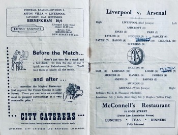 Match programme pages 8 & 9