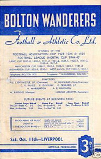 Match programme