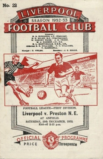 Match programme