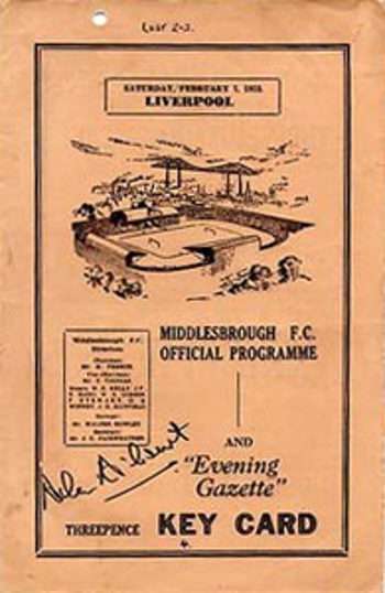 Match programme