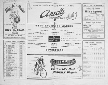 Match programme lineups