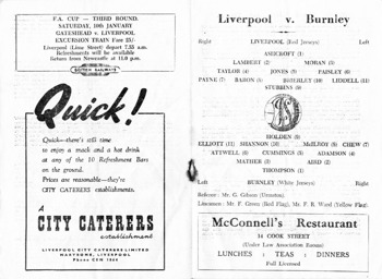 Match programme