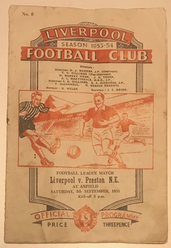 Match programme