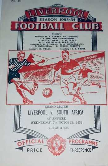 Match programme