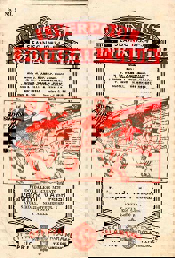 Match programme