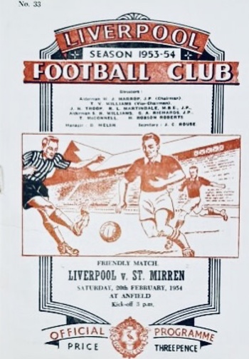 Match programme