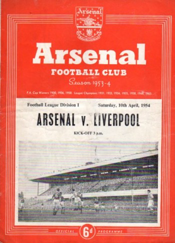 Match programme