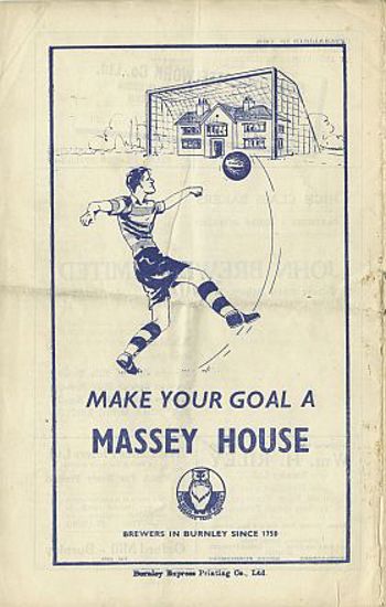 Match programme - Back