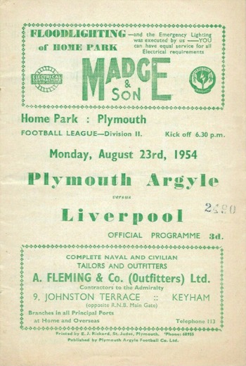 Match programme