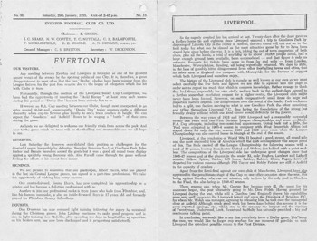 Match programme article