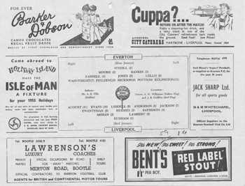 Match programme article 3