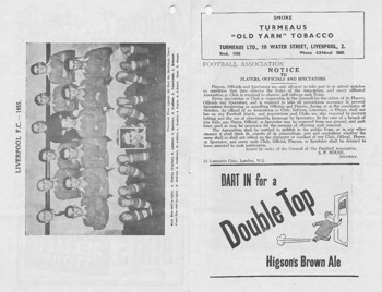 Match programme article 4