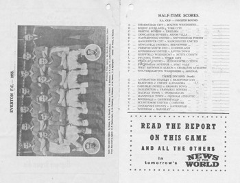 Match programme article 5