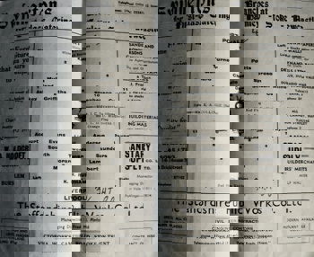 Match programme - lineups