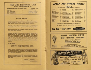 Match Programme Page 14 & 15