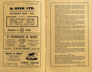 Match Programme Page 6 & 7