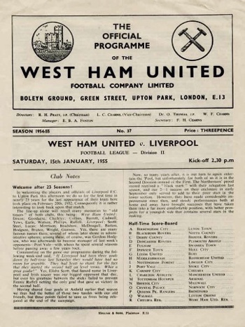 Match Programme