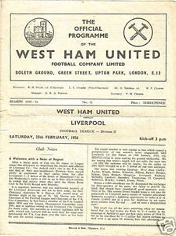 Match programme