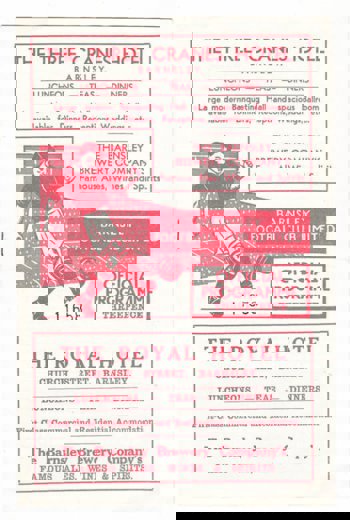 Match programme