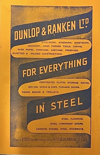 Match programme backcover