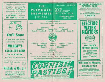 Match programme lineups