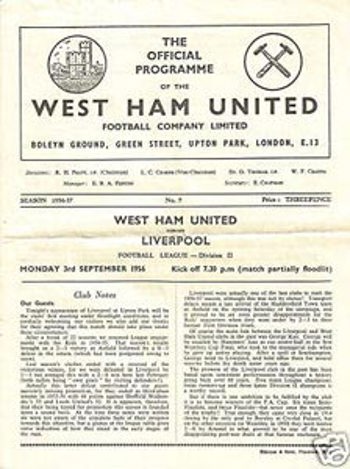 Match programme