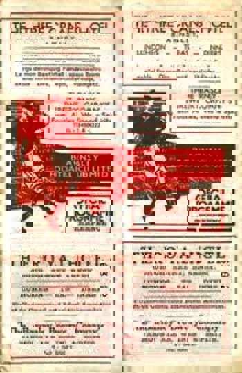 Match programme
