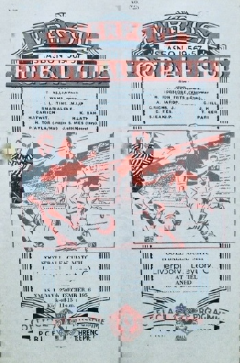 Match programme