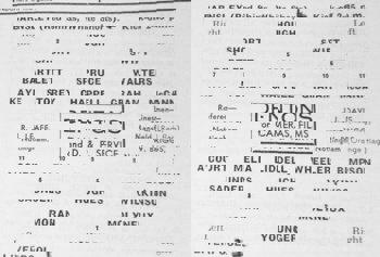 Match programme - lineups