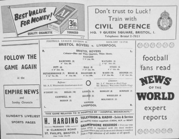 Match programme lineups