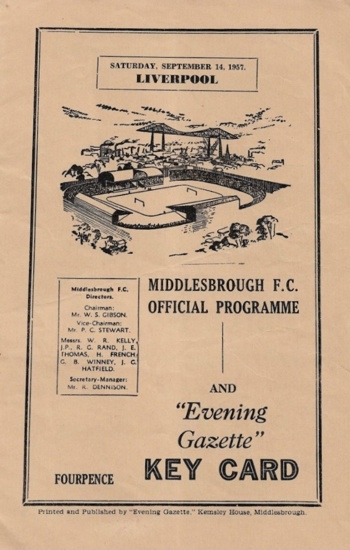 Match programme