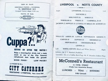 Match programme
