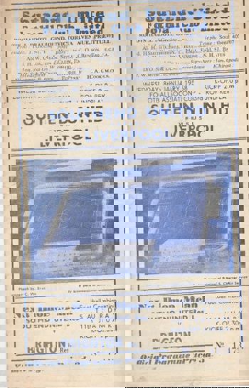 Match programme