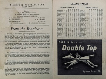 Match programme article