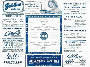 Match programme lineups