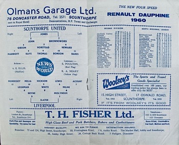 Match programme lineups