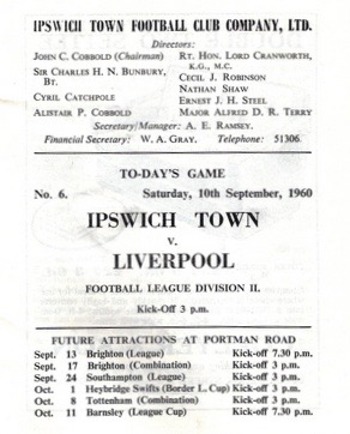 Match programme page 3