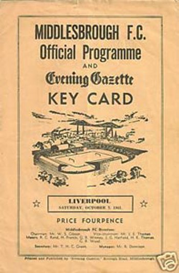 Match programme