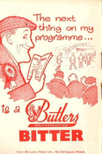 Match programme (Back)