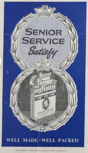 Match programme backcover