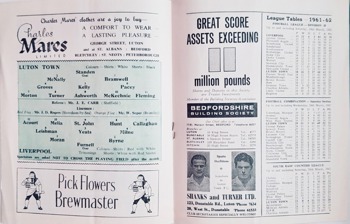 Match Programme Lineups