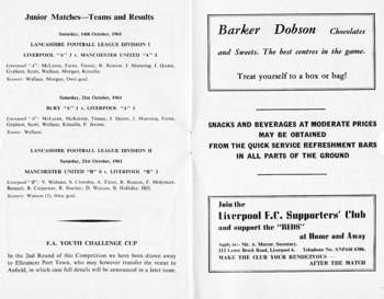 Match programme pages 10 & 11