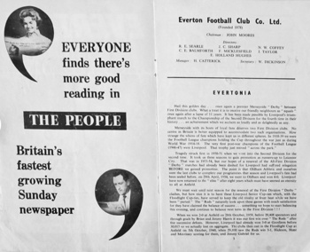 Match programme Page 2 & 3