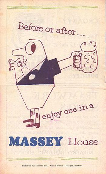 Match programme - BackCover