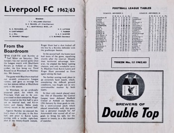 Match programme pages 2 & 3