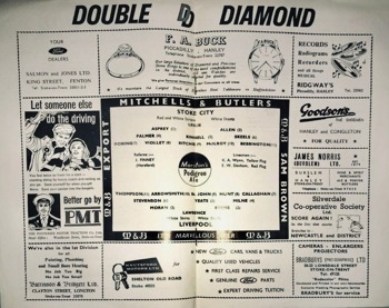 Match programme lineups