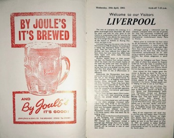 Match programme page 2 & 3