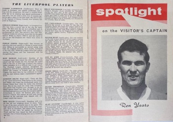 Match programme pages 8 & 9