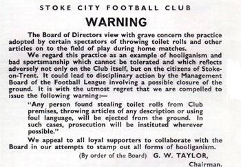 Match programme article