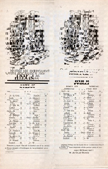 Match Programme - Backcover